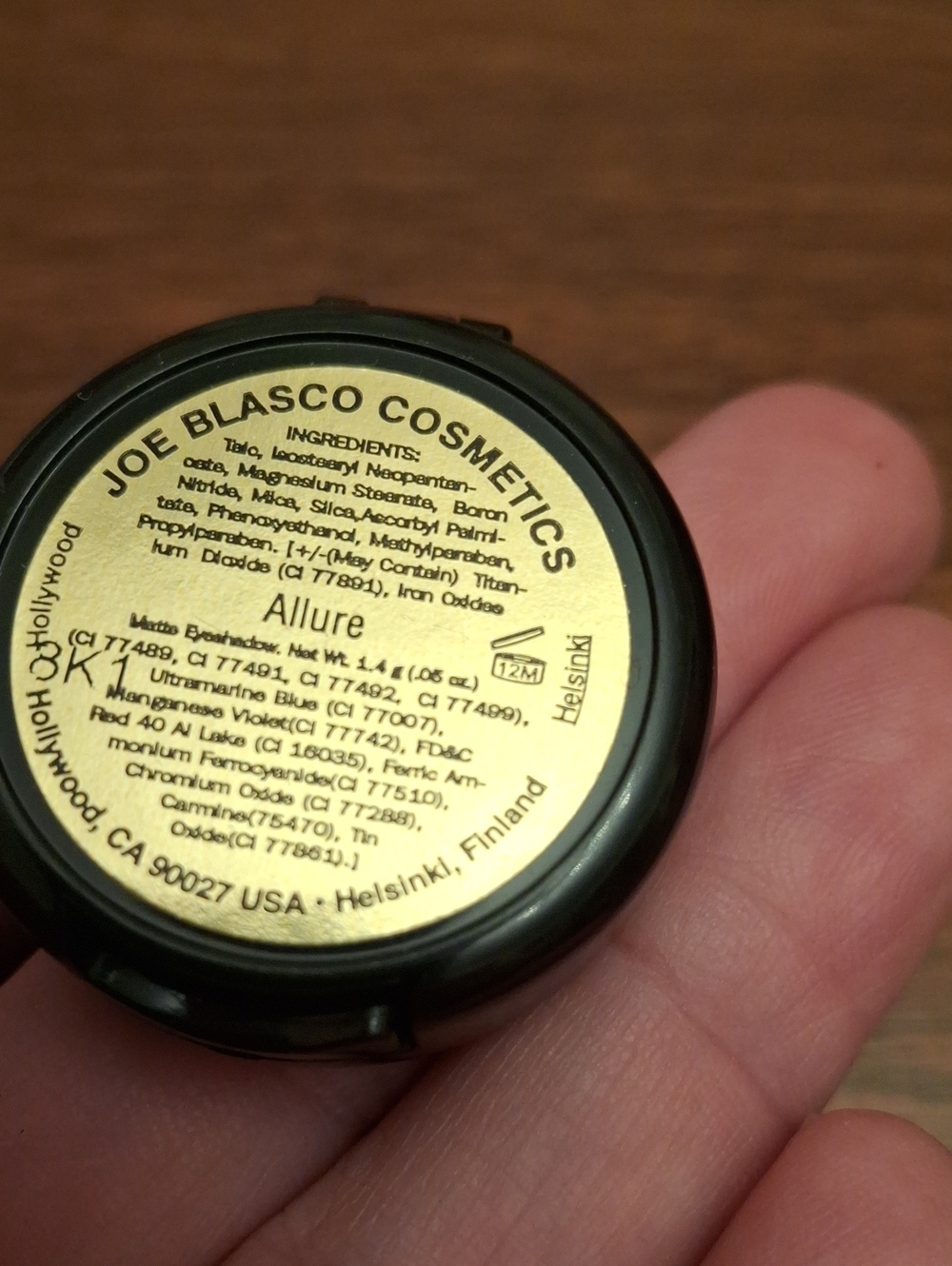 Joe Blasco Matte Eyeshadow 1.4g New Allure No Box - Picture 3 of 3